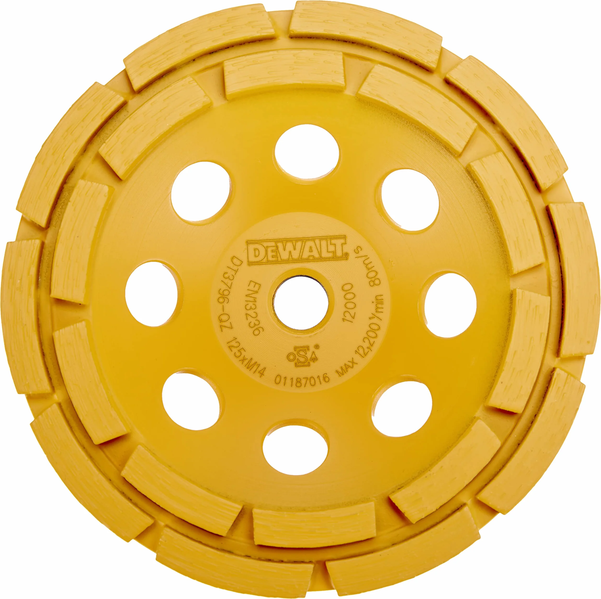 DEWALT DT3796-QZ Tazza diamantata 125mm corona doppia