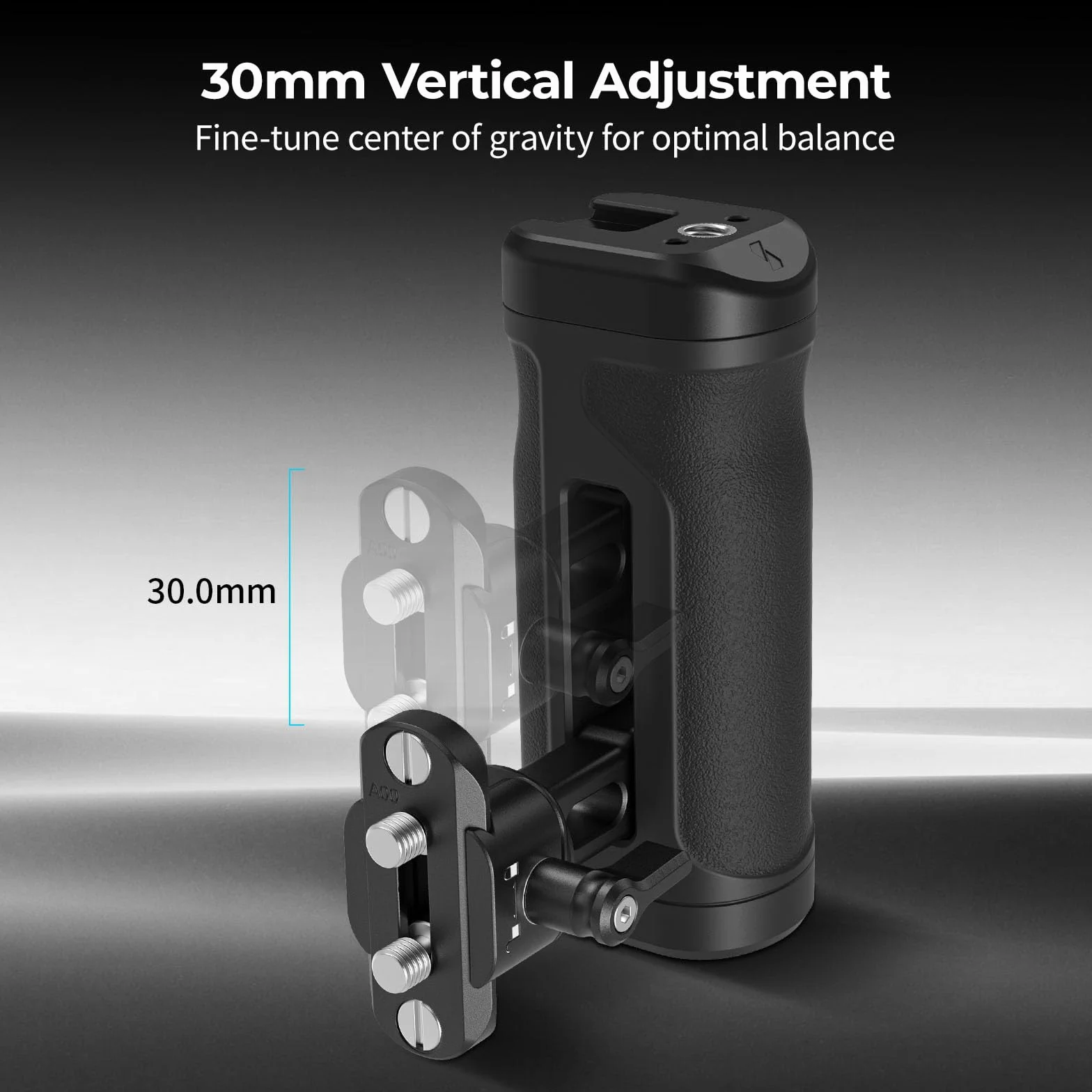 SmallRig Mini Maniglia Laterale con Morsetto NATO e Guida NATO, Regolabile in Altezza e in Profondità, con Slitta Integrata e Foro Filettato, Carico Massimo 10 kg / 22 libbre - 5947