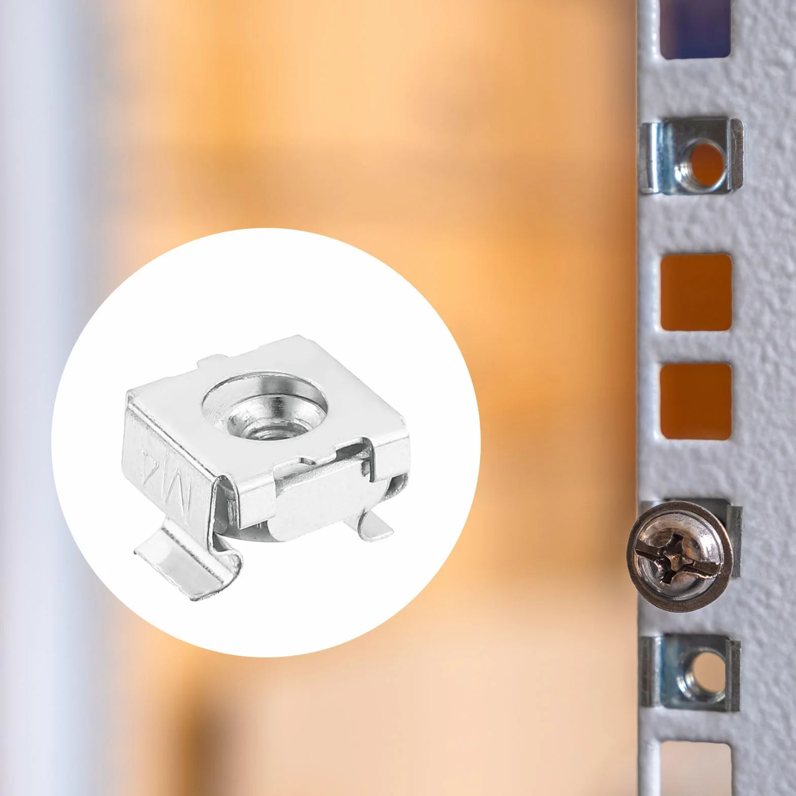 QUARKZMAN M4 x 0,7mm Gabbia Dado 5pz Carbonio Acciaio Zinco Placcato Metrico Argento