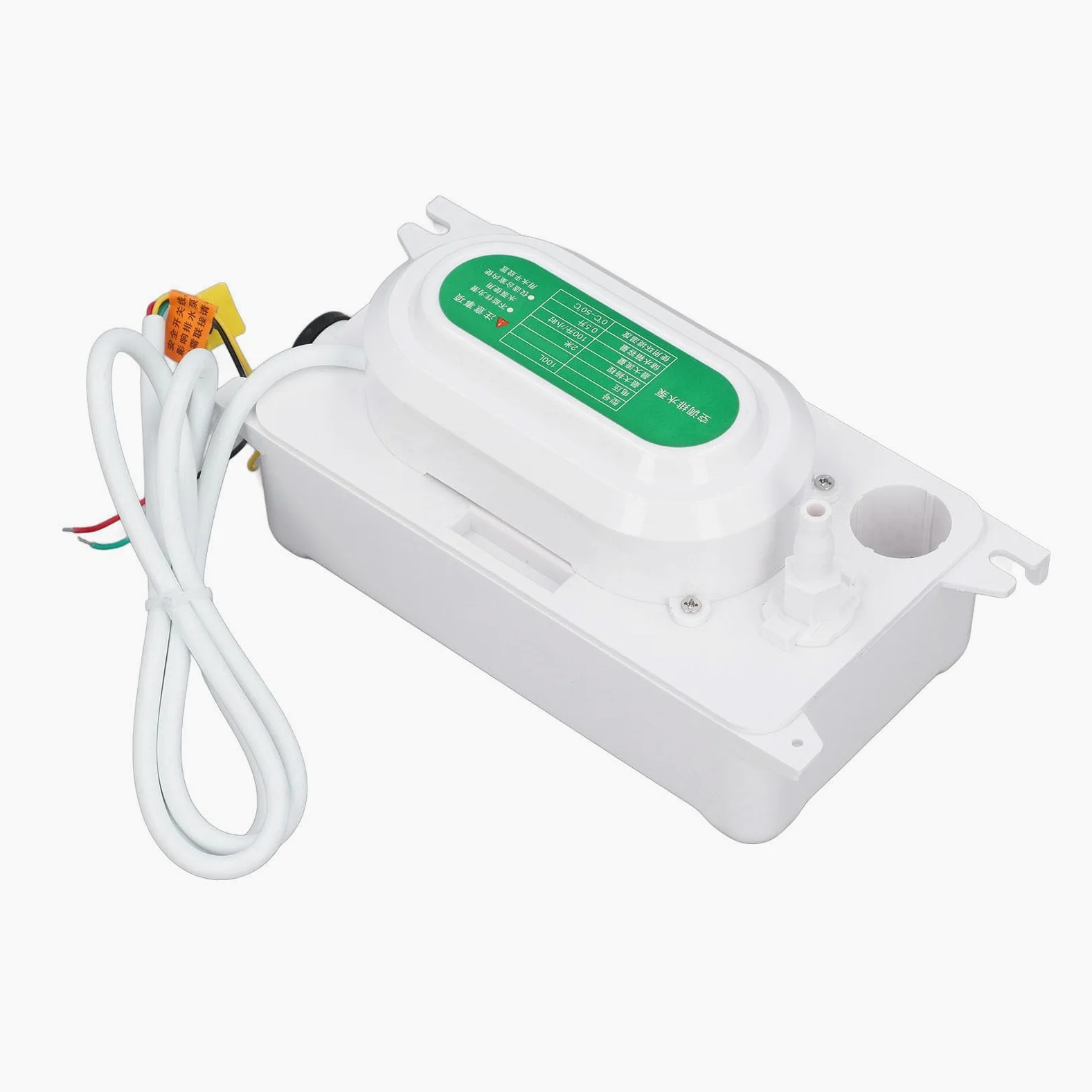Fabater Pompa Automatica della Condensa HVAC Scarico Rimozione Sollevamento 100L/H Serbatoio da 0,5L per Deumidificatore Macchina per il Ghiaccio 100-230V, 22dB Spegnimento Automatico Silenzioso