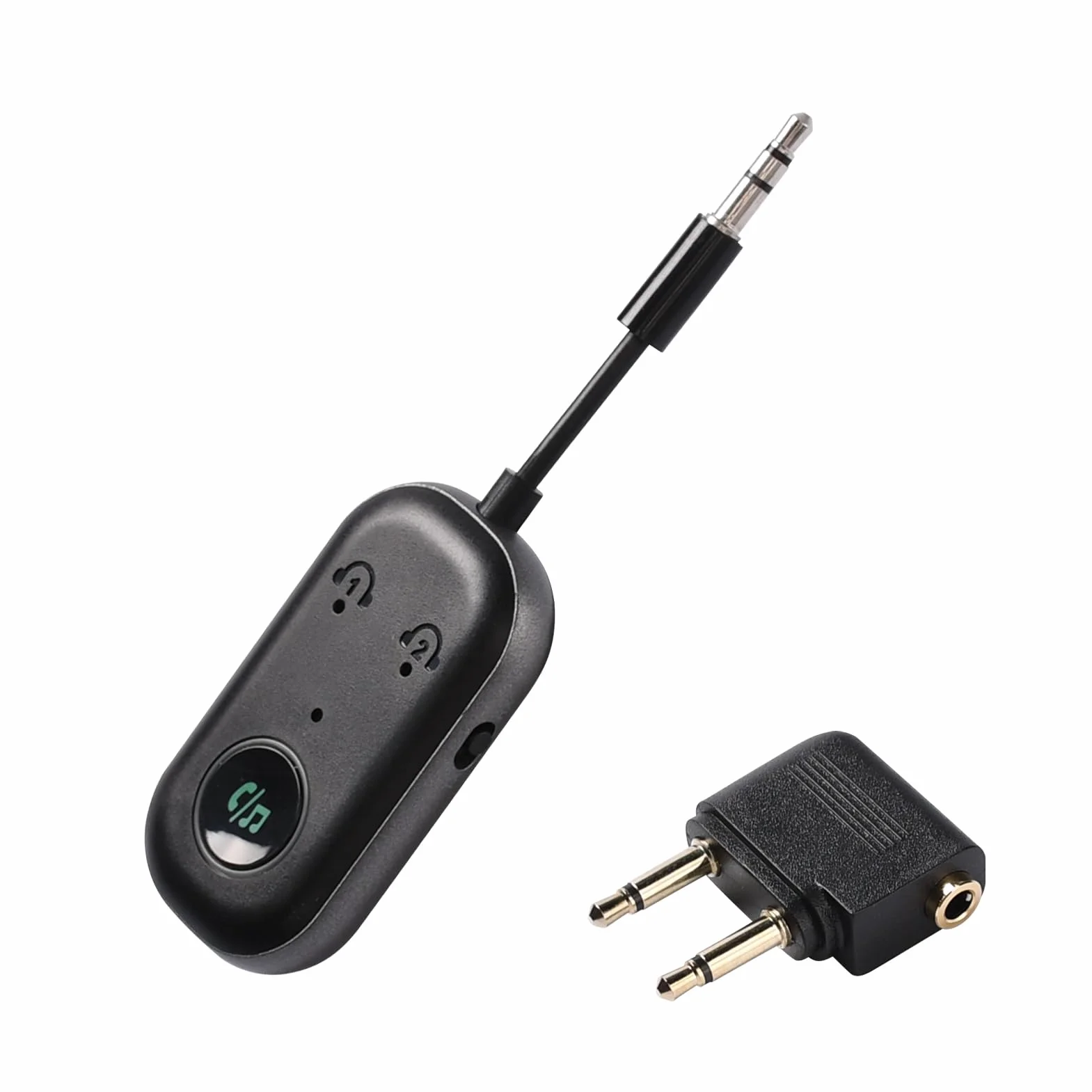 Bluetooth 5.3 Adattatore Trasmettitore, 2-in-1 Ricevitore Trasmettitore Bluetooth, 3.5mm AUX Jack Trasmettitore per Tv,Aereo,Laptop,Auto,AirPods,Telefono Mobile,Car Audio Systems,Tablet
