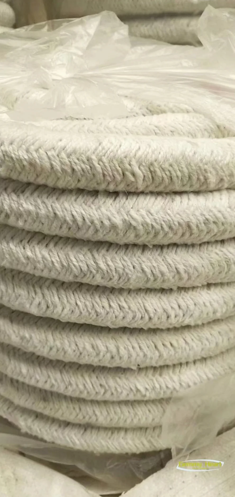 Nastro adesivo in fibra di ceramica ad alta temperatura – 5 m di isolamento ignifugo per sigillatura industriale e uso ad alta temperatura (20 mm x 20 mm)