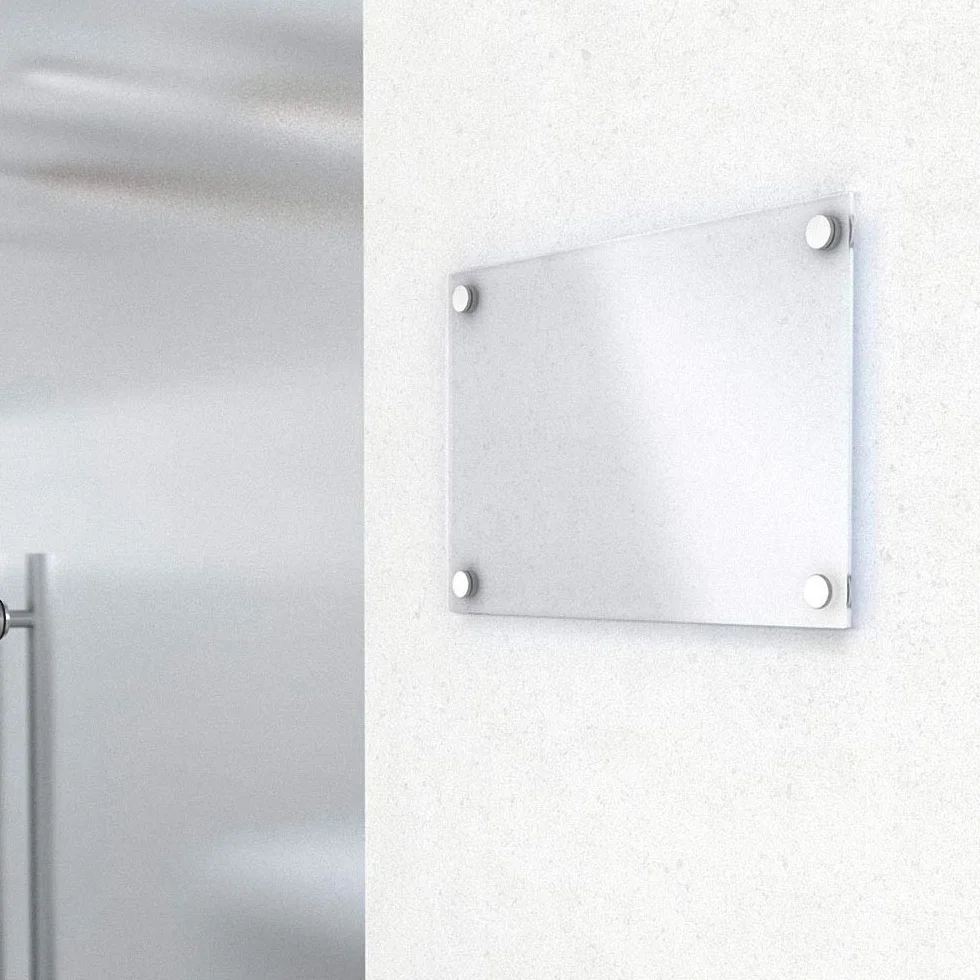 Argento Pubblicità Chiodi Hardware Supporti Distanziatori di Vetro Fissaggio Montaggio a Vite 20 x 12 mm