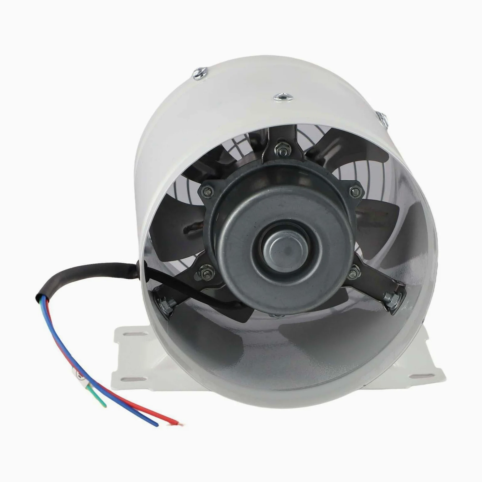 Ventola di aspirazione da 150 mm, 600 m³/h, condotto ad alto flusso d'aria | Volume d'aria di 600 m³/h, 7 lame metalliche, bassa resistenza, flusso d'aria stabile, rimozione efficiente del fumo