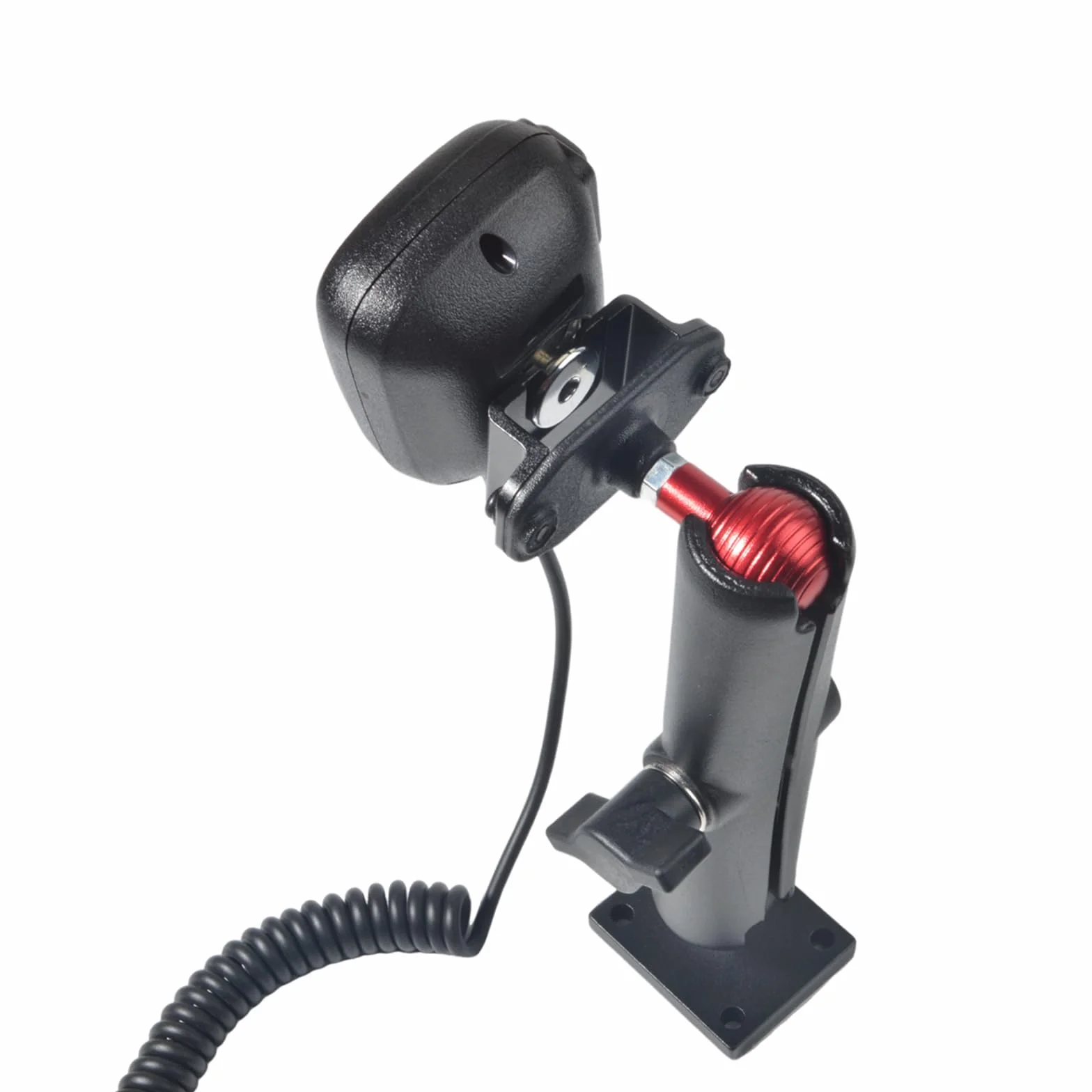 Supporto per radio bidirezionale per camion e walkie talkie, accessorio per radio palmare/microfono/altoparlante radio mobile, compatibile con Baofeng Kenwood Motorola Quansheng (BLACK)
