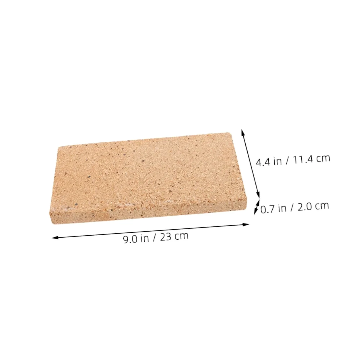 Ciieeo Mattone Refrattario in Pietra Leggero, Termoisolante e Resistente al Calore per Caminetti e Barbecue,