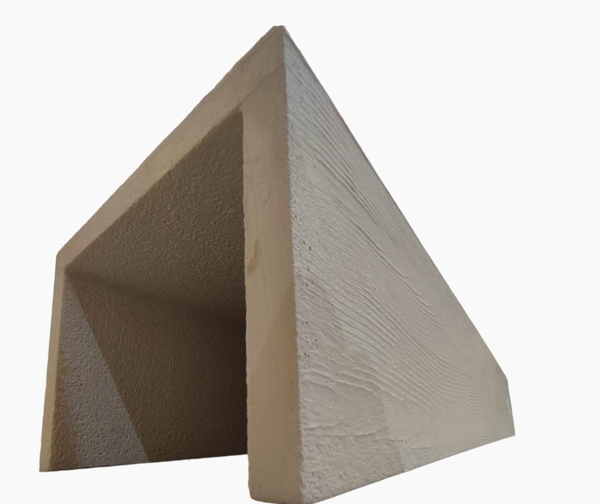 Trave finto legno lunghezza 100 cm. (L10xH10 cm, Bianco)
