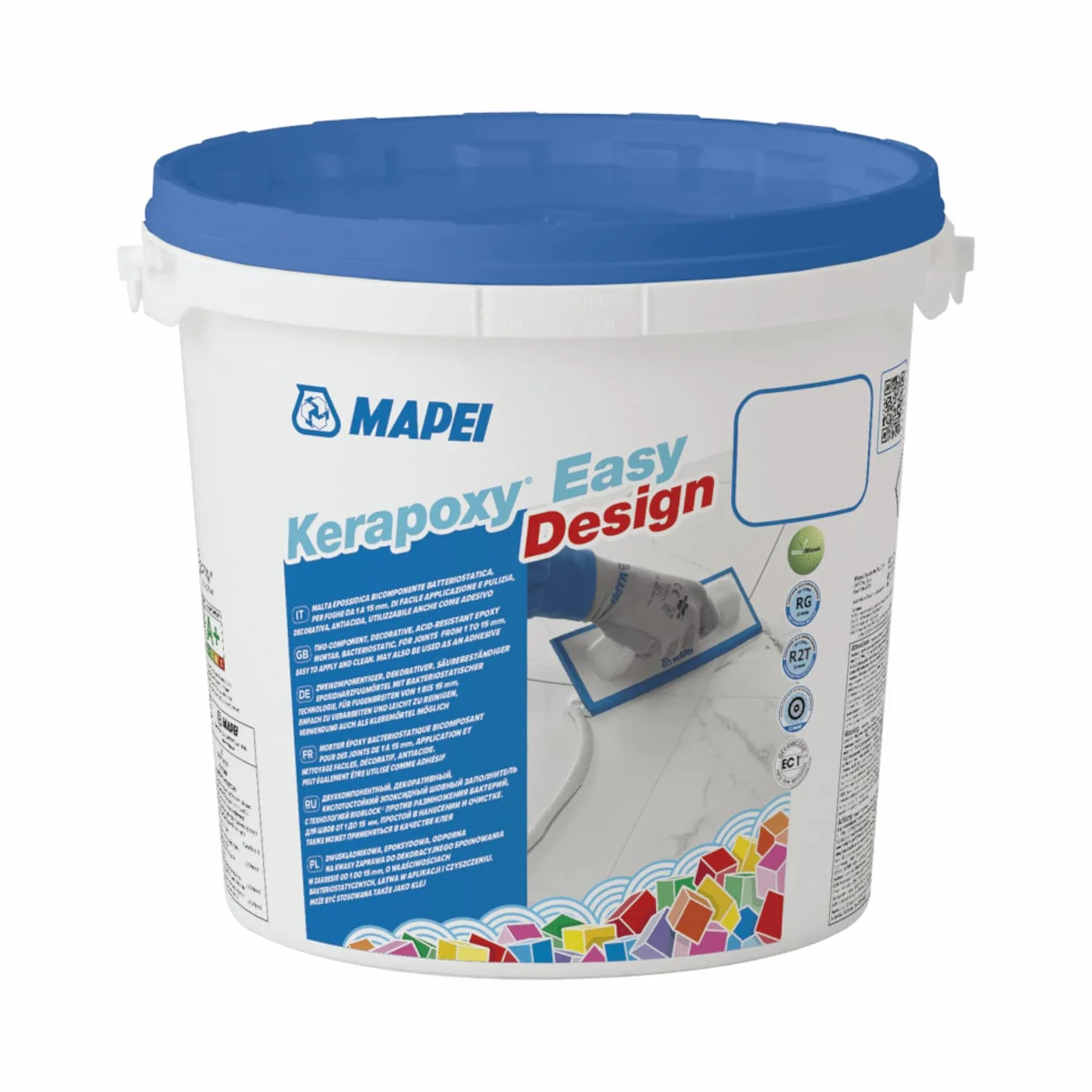 MAPEI Kerapoxy Easy Design 111 GRIGIO ARGENTO 3kg stucco epossidico decorativo resistente agli acidi
