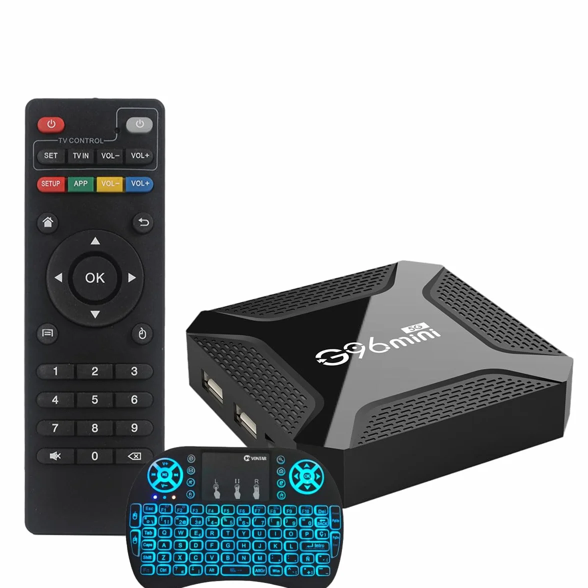 Android TV Box 13.0, Smart TV Box Android 4K con Telecomando Vocale, 4 GB di RAM, 64 GB di Rom, Doppio WiFi 2.4 E 5.8, WiFi 6, BT5.0, HDR10, Supporto Video,4gb+64gb