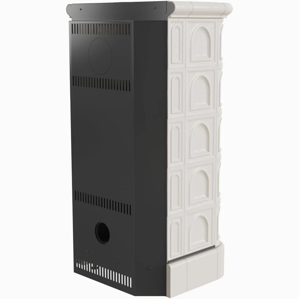 KRATKI Inserto per camino in acciaio a legna BLANKA 8 kW Ø160 A Ecodesign | Acciaio nero, efficienza 78%, classe A. Ecodesign, BImSchV 2.; combustione efficiente; basse emissioni; calore uniforme