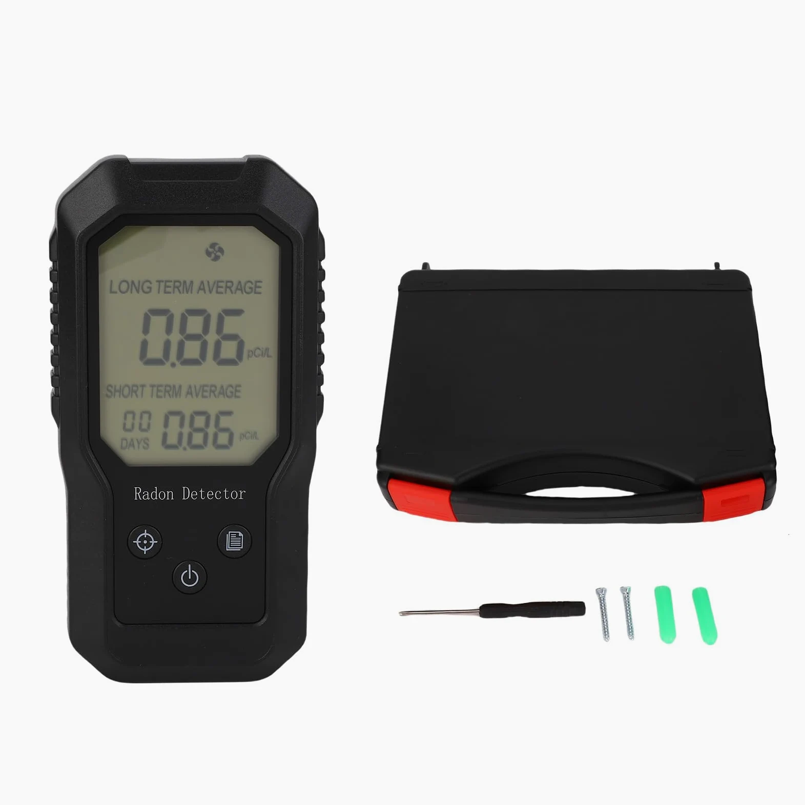Digital Radon Gas Detector Accurate Home Tester with Quick Results for