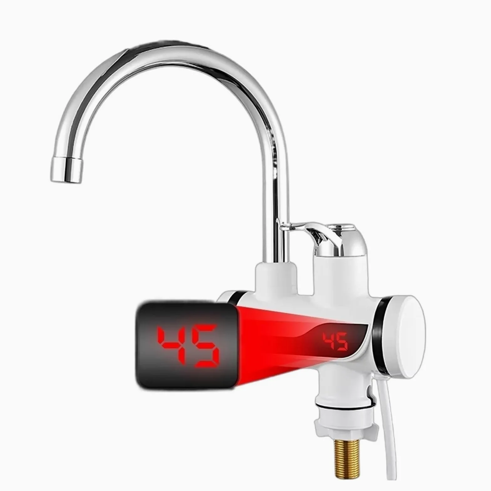 Display della temperatura dello scaldabagno elettrico istantaneo Riscaldamento dell'acqua Scaldabagno caldo della cucina con rubinetto della cucina a LED