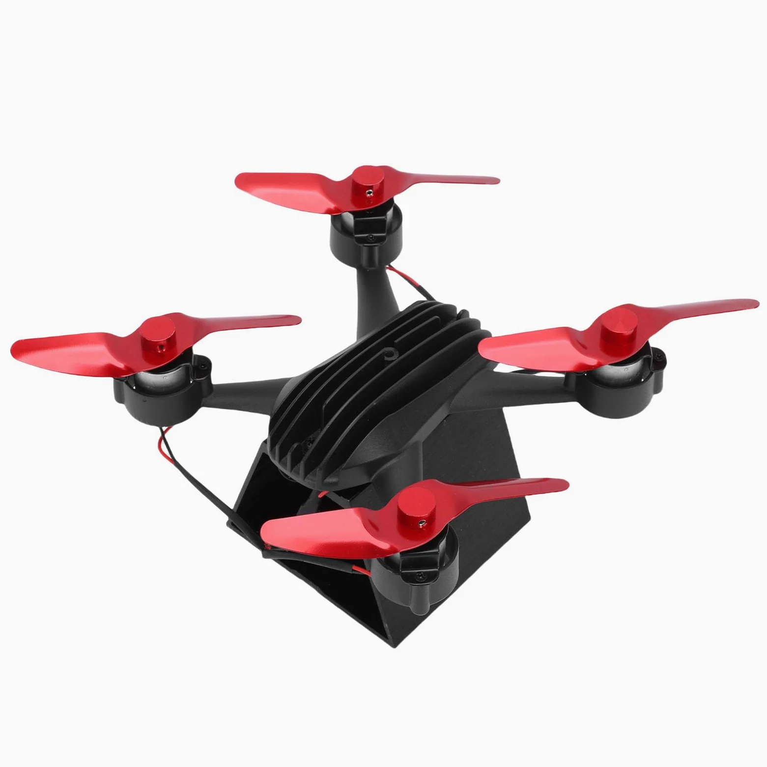 Ventola Termica per Stufa a Legna in Lega di Alluminio, Forma a Drone, 1000-1600rpm ≤25db, per Caminetto a Pellet e Gas, Montaggio a Parete