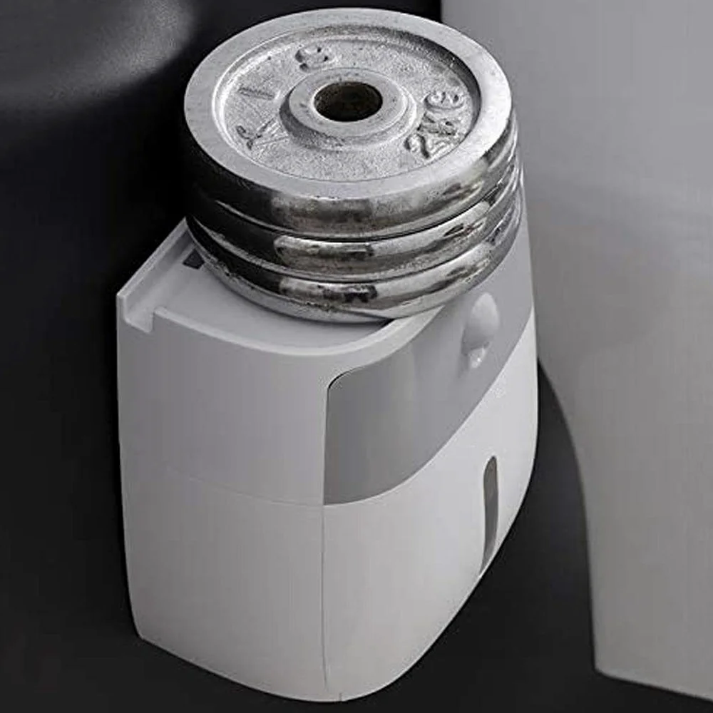 NEECS Porta Carta igienica, Porta fazzoletti autoadesivi da Parete in plastica per Bagno
