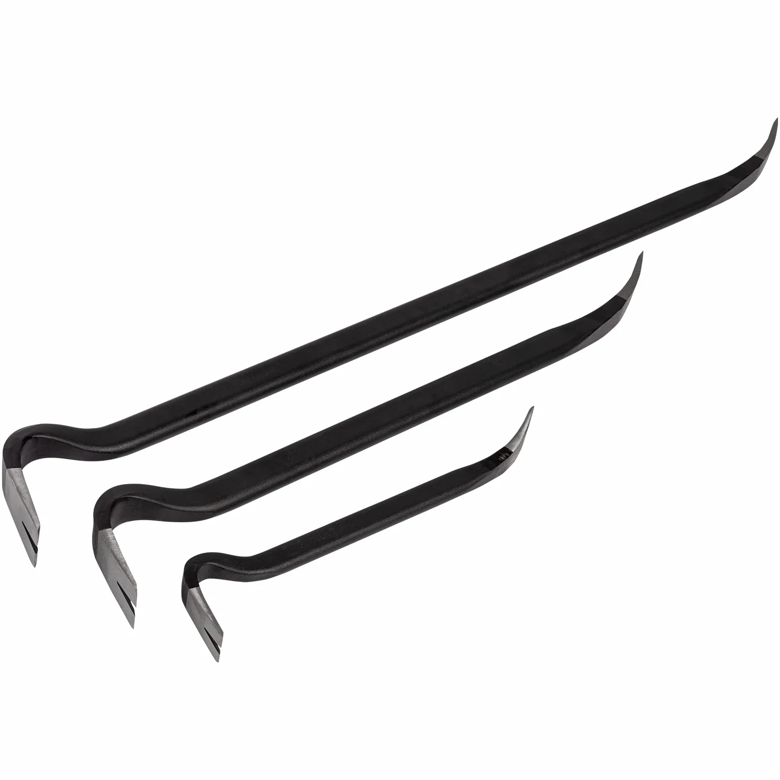 Roughneck Gorilla Bar Set di 3 Piede di Porco 14" 24" 36" Acciaio Impugnatura Verniciata a Polvere
