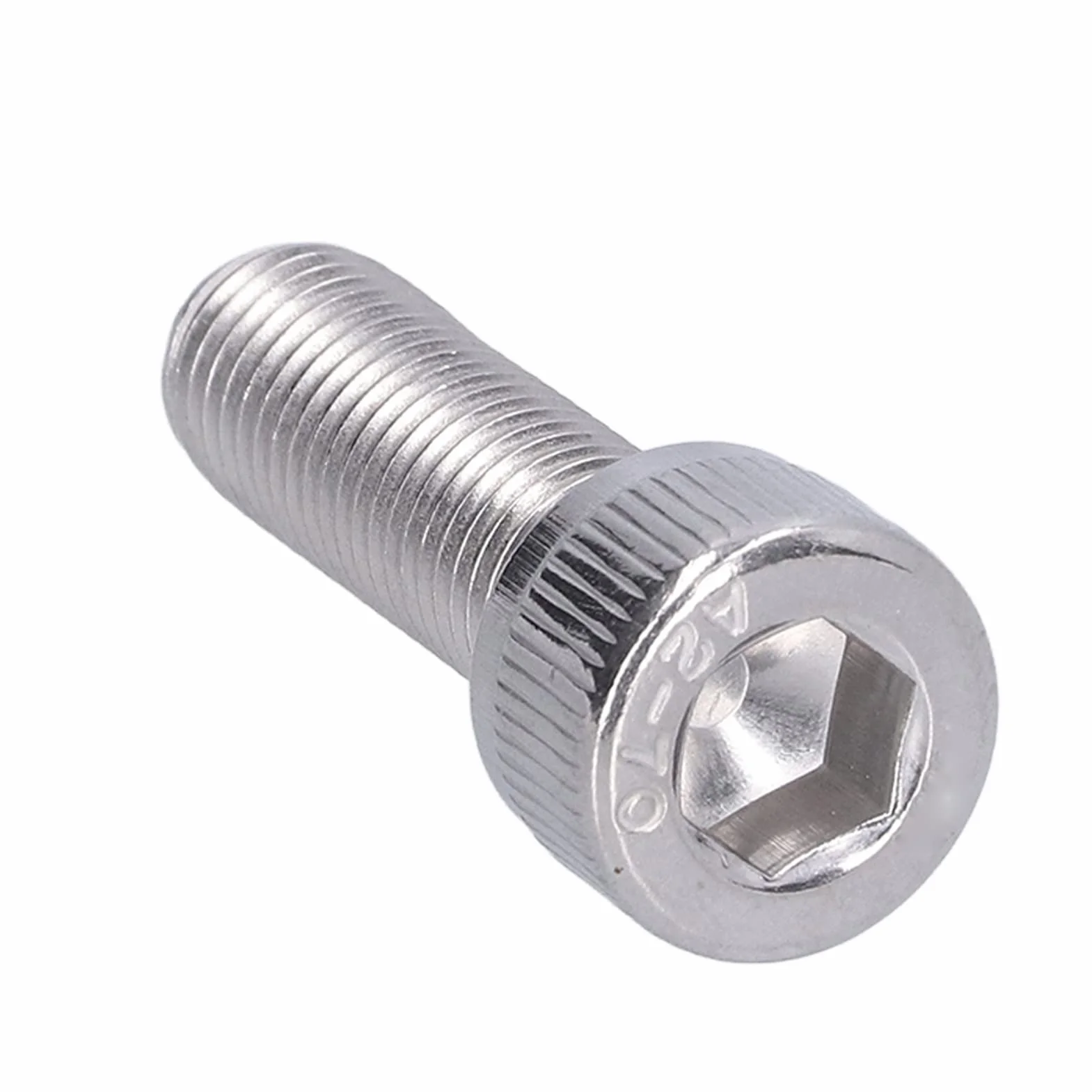 Bullone Esagonale M10x1.25 Acciaio Inossidabile A2 Vite a Passo Fine 4 Pezzi