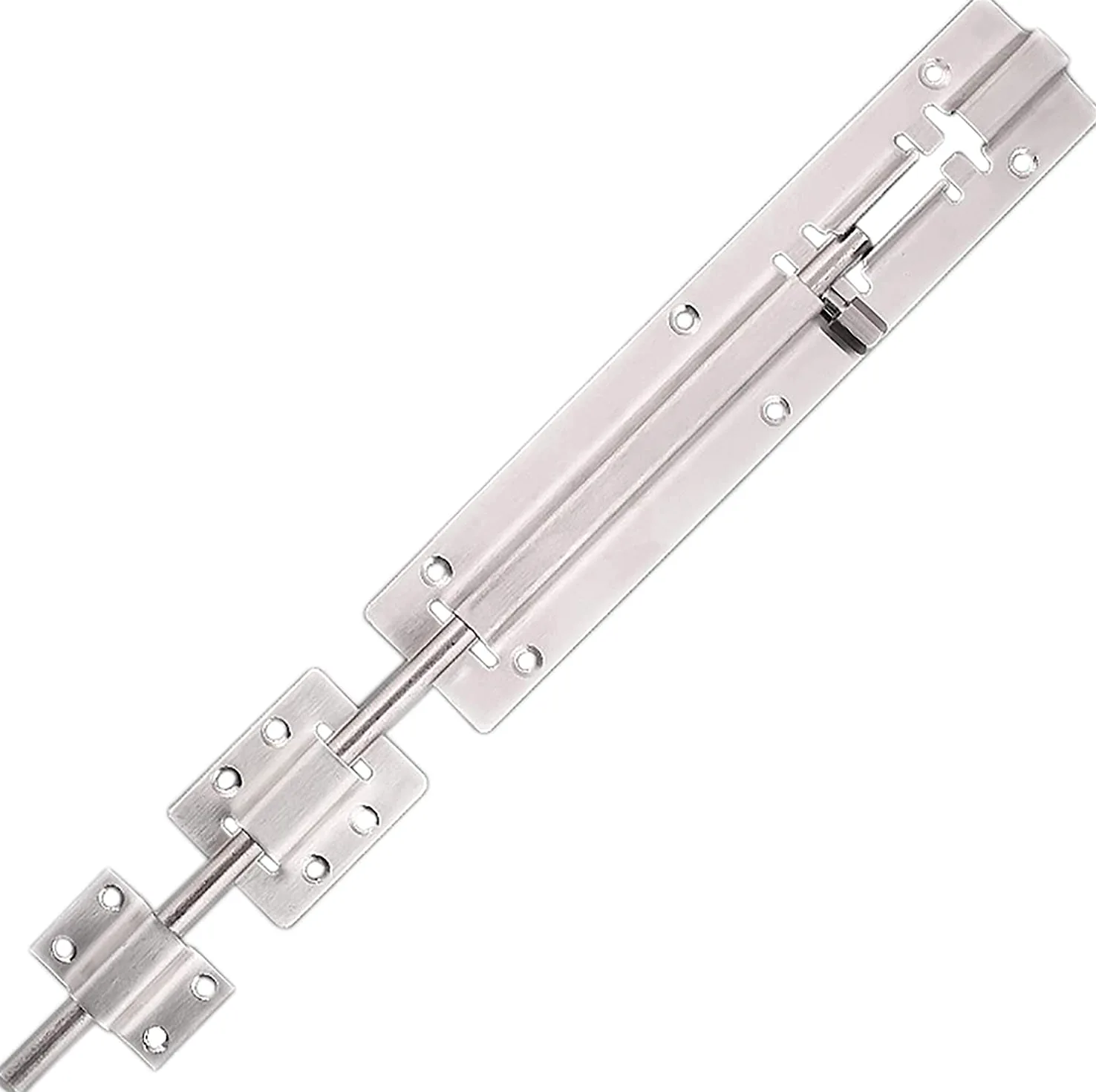 Catenacci per porte, Serratura scorrevole con bullone a barilotto in acciaio inossidabile for cancelli, confezione da 4, 3-12 pollici(12 inches)