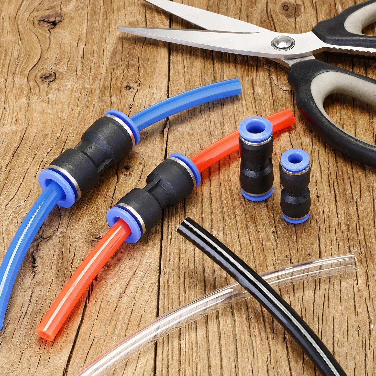 Kit fissaggio rapido Air Push 6 mm connettori pneumatici raccordi a T per tubi aria