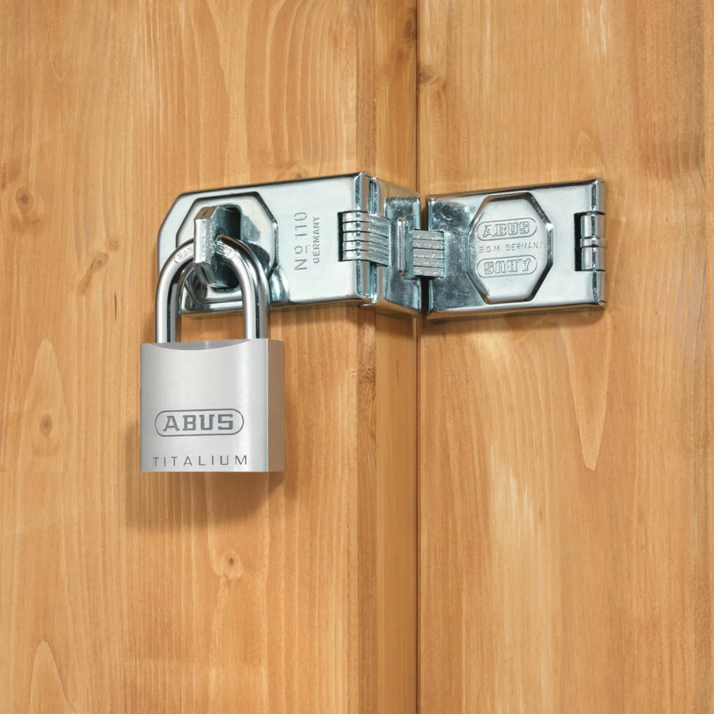 ABUS Lucchetto Titalium 64TI/60 - lucchetto da cantina con corpo in alluminio speciale - grillo in acciaio temprato - livello di sicurezza 6