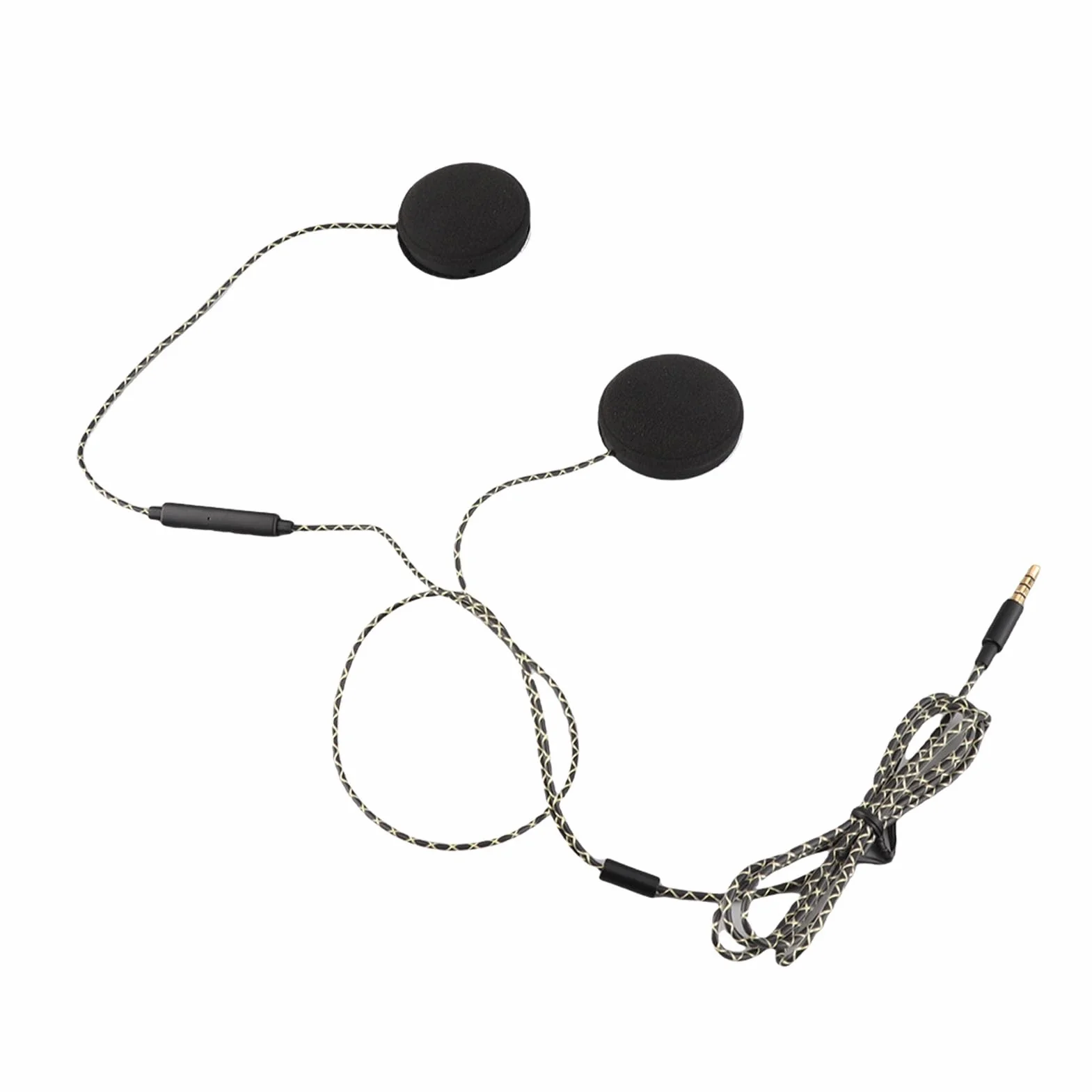 Mono Helmet Speaker - Cuffie per casco moto Cuffie Altoparlanti Supporto chiamata a mani libere Cuffie cablate Casco interfono per motociclette Auricolare Stereo per Ios Android