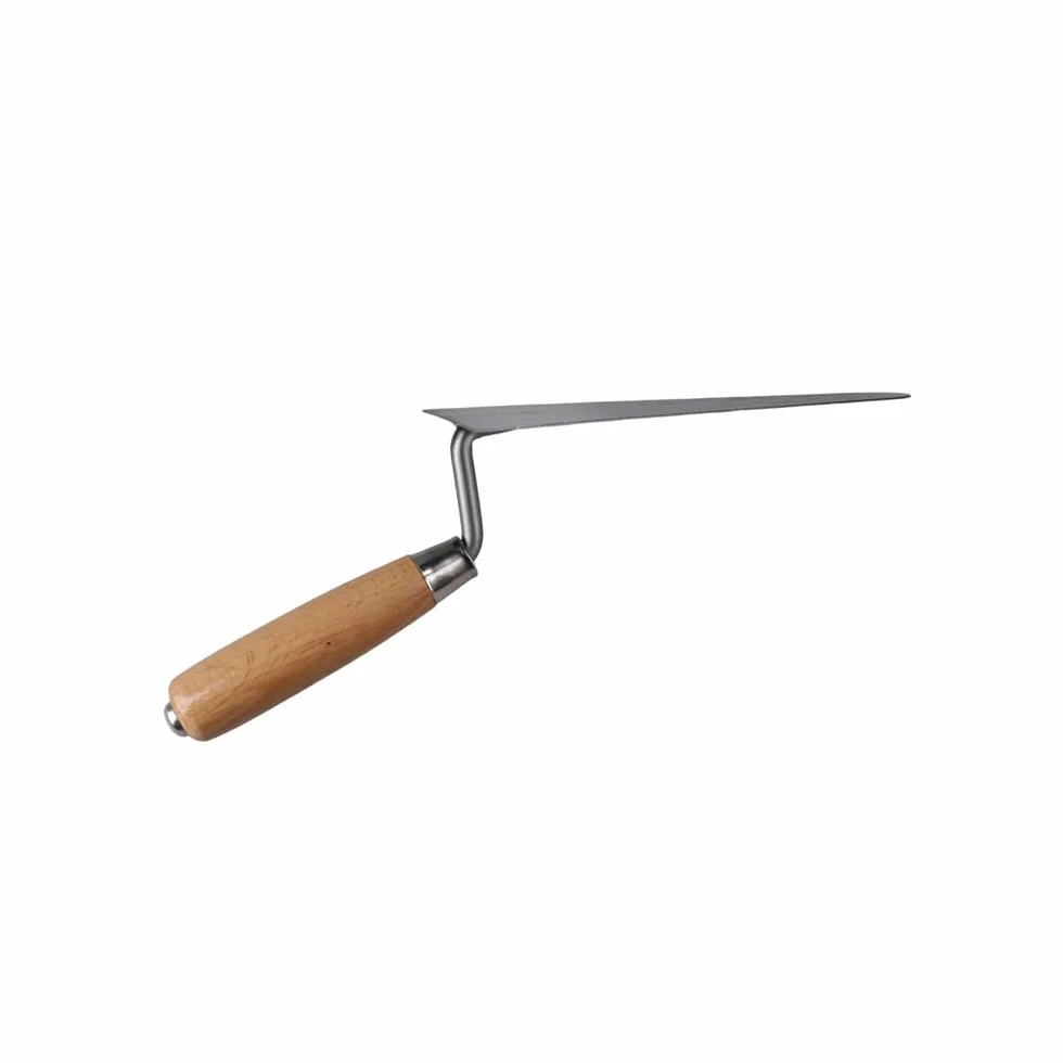 KS Tools Cazzuola per Stuccatura 200 mm Tondo Impugnatura in Legno
