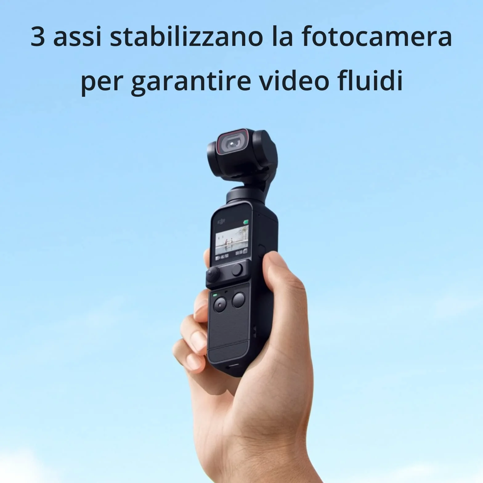 DJI Pocket 2 Creator Combo - Fotocamera Stabilizzata 3 Assi, Vlog, Video Ultra HD, Foto ad Alta Risoluzione da 64 MP, 1/1.7” CMOS, HDR, Riduzione del Rumore, Timelapse, Slow Motion, Zoom 8x