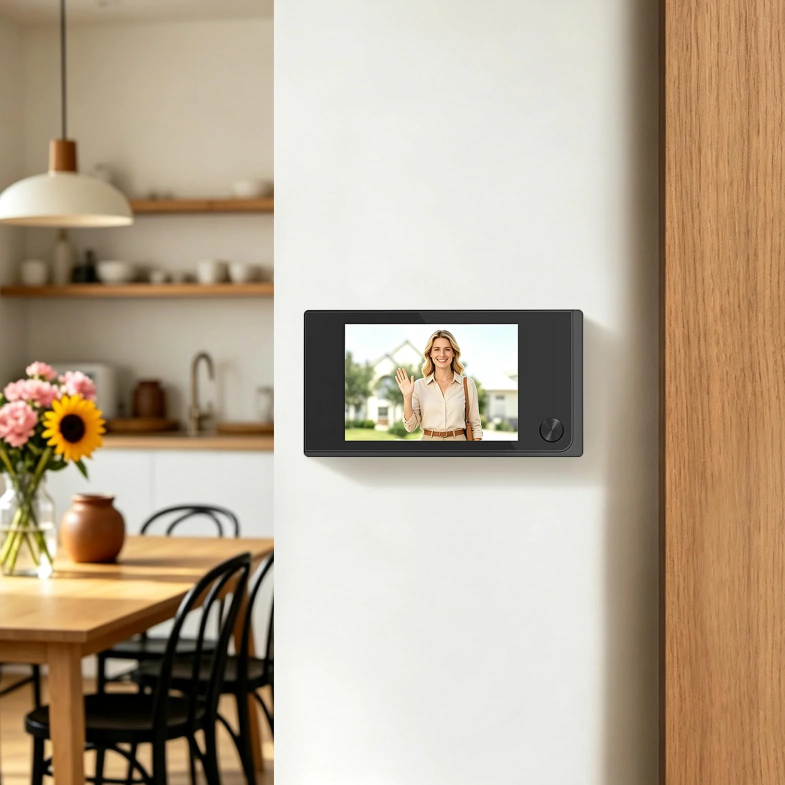 Videocamera spioncino 4K, campanello Wi-Fi, con registrazione | Spioncino con registrazione, spioncino intelligente senza fili