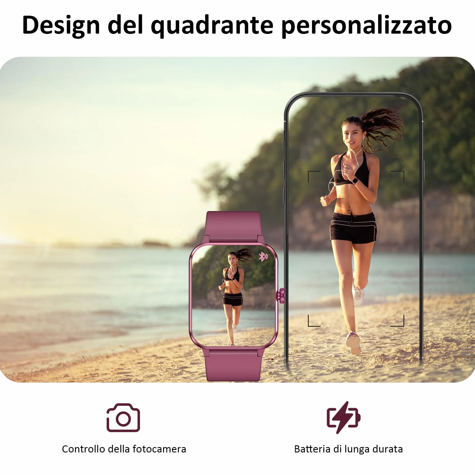 Blackview Smartwatch Uomo Donna, Effettua e Rispondi alle Chiamate,1,85'' Orologio Intelligente Fitness,Cardiofrequenzimetro, Monitoraggio del Sonno, Calcolatori per Android iOS