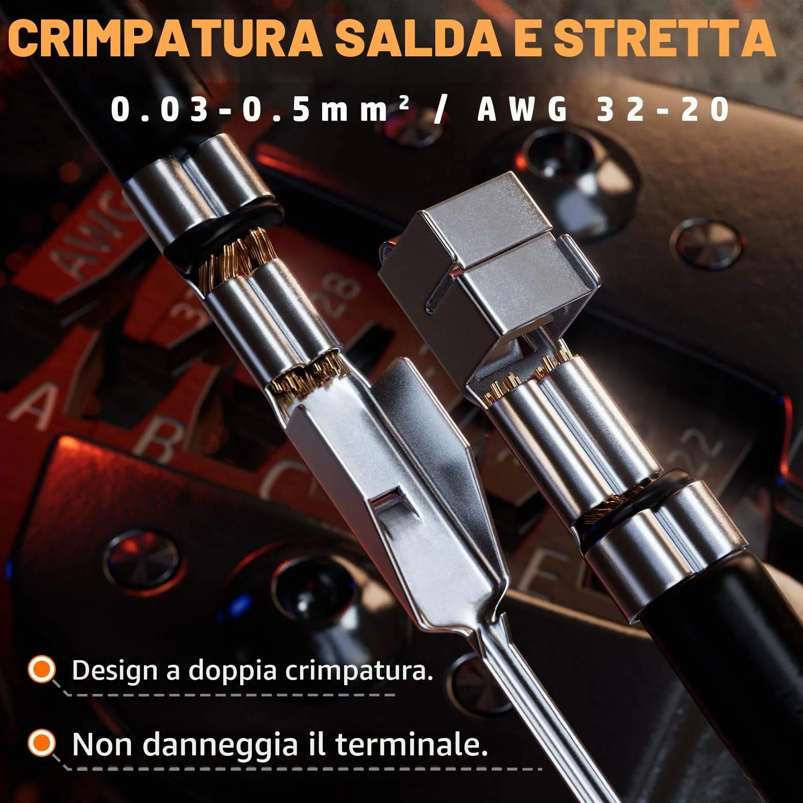 PEBA Set di Pinze Crimpatrici JST, con pinze a crimpatura, 20 stili connettore JST-XH, JST-SM e SYP, Pinza Spellacavi, Pinze Crimpatrici 0,03-0,5mm² per JST(XH/SM/PH/SYP), VH3.96 mm, 2.54mm, Molex