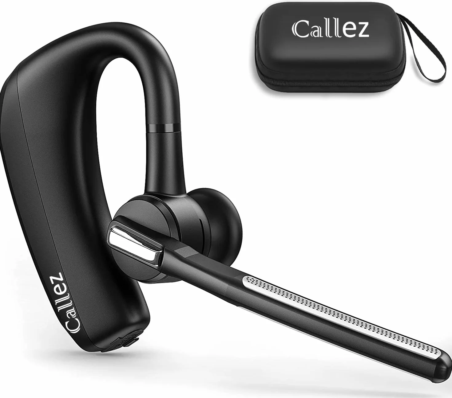 Auricolare Bluetooth con Doppio Microfono CVC8.0 Cancellazione del Rumore, Auricolari Bluetooth Singolo V5.0 Cuffie Wireless Compatibile con iPhone Samsung Cellulare Guida Lavoro Ufficio Super Leggero