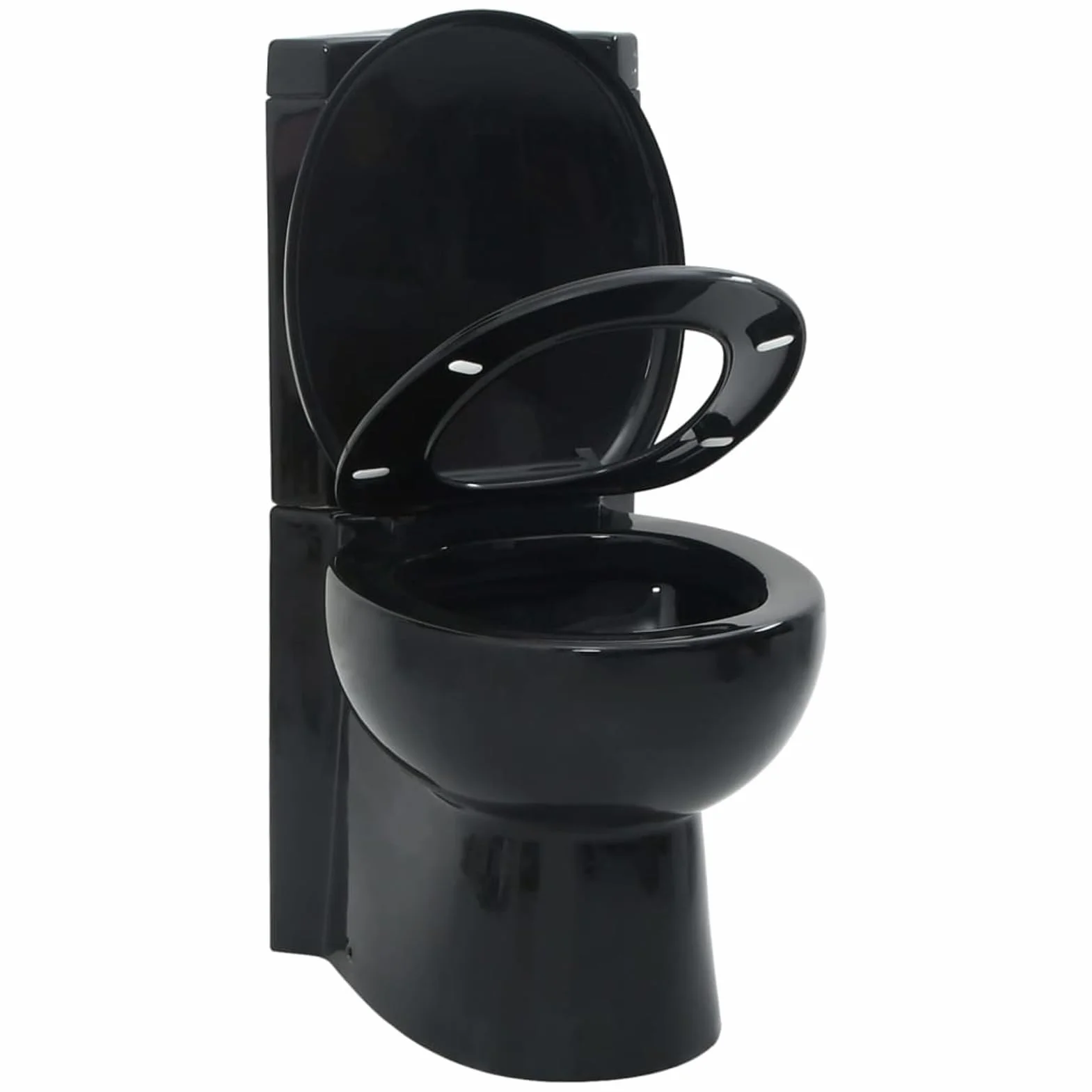 ShGaxin WC in ceramica angolare di colore nero, WC completo, Toilet completi, Toilet