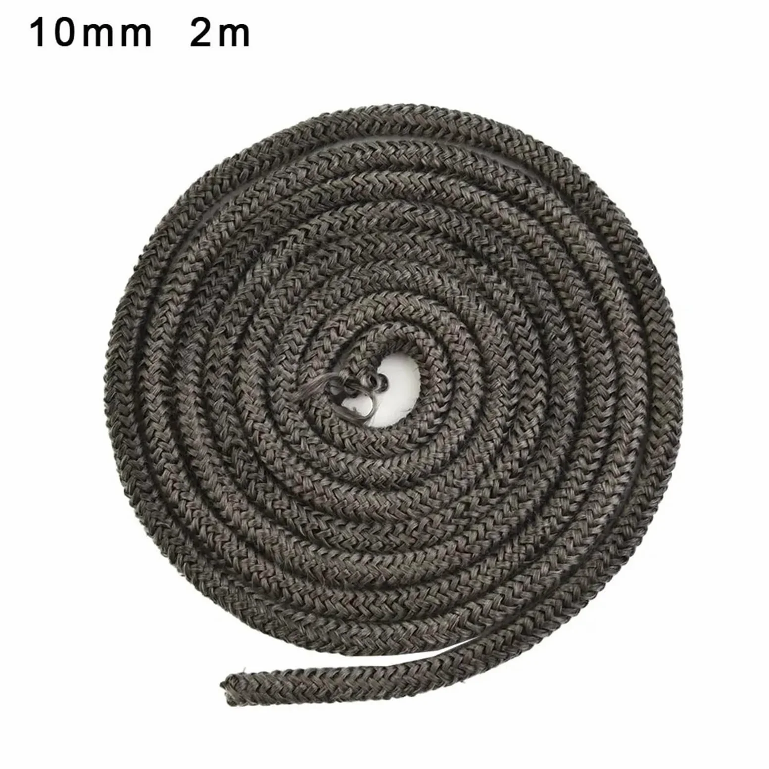 Corda per stufe/Wizard, Cavo sigillante for corda for stufa in fibra di vetro nero 10 mm/12 mm x 2 m for la sostituzione della porta del camino(10mm)