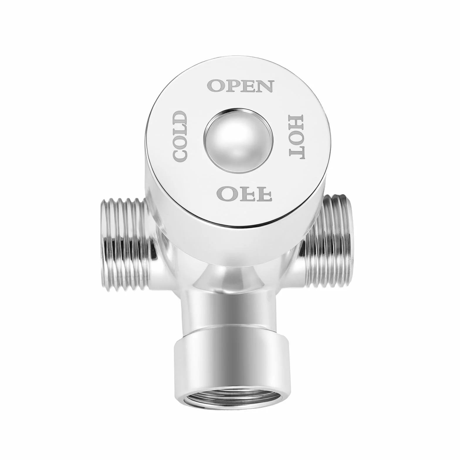Rubinetto Automatico con Sensore a Infrarossi per Lavabo Bagno, Miscelatore Caldo/Freddo, Rilevamento 5cm, 0-80°C
