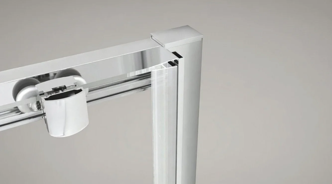 Box doccia a nicchia 165 cm ALBA Cromato drzwi przesuwne H195 cm