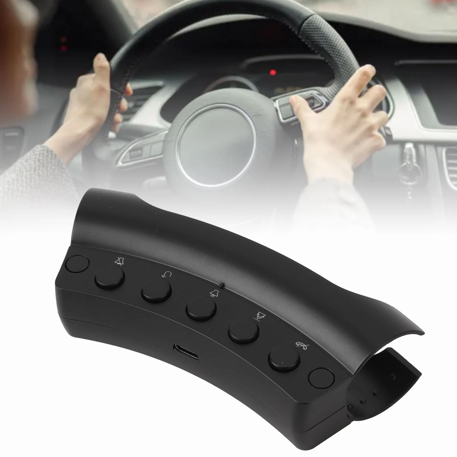 Telecomando Al Volante, Pulsanti Sul Volante di Controllo Wireless 10 Tasti Controller per Lettore DVD GPS per Autoradio Universale Multifunzionale