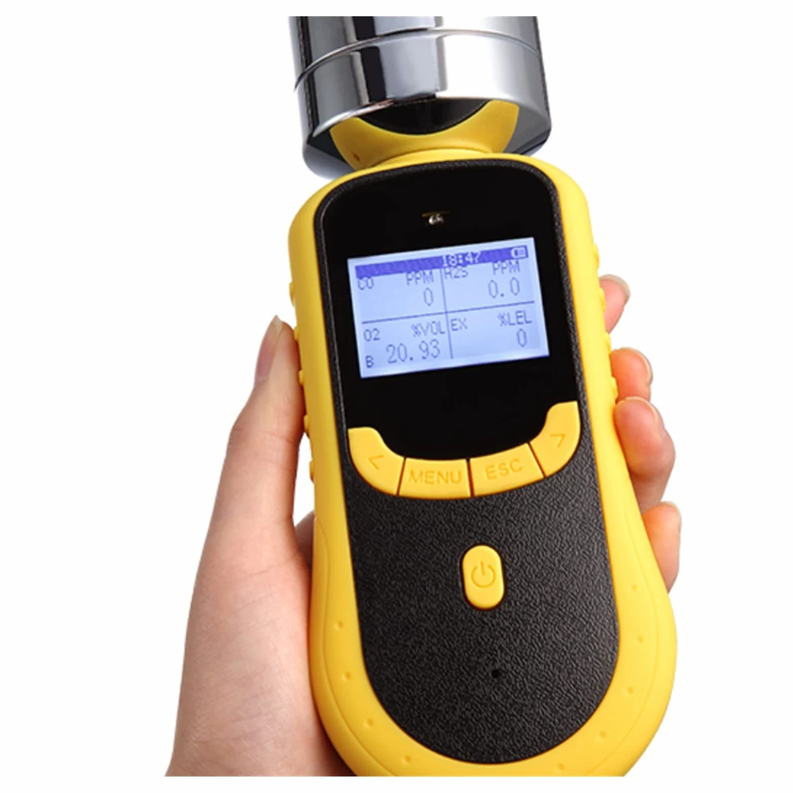 Rilevatore Gas, Rivelatore multigas Portatile Universale 4 in 1 CO Ex H2S O2 per Lavoro, Casa