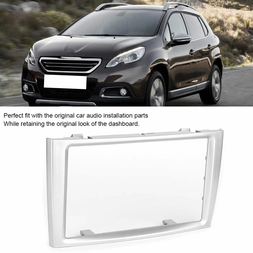 Car Player Frame Car DVD Radio Fascia Frame Mount per Peugeot 308/408, 7 pollici 2Din lettore GPS Installazione Dash Lunetta
