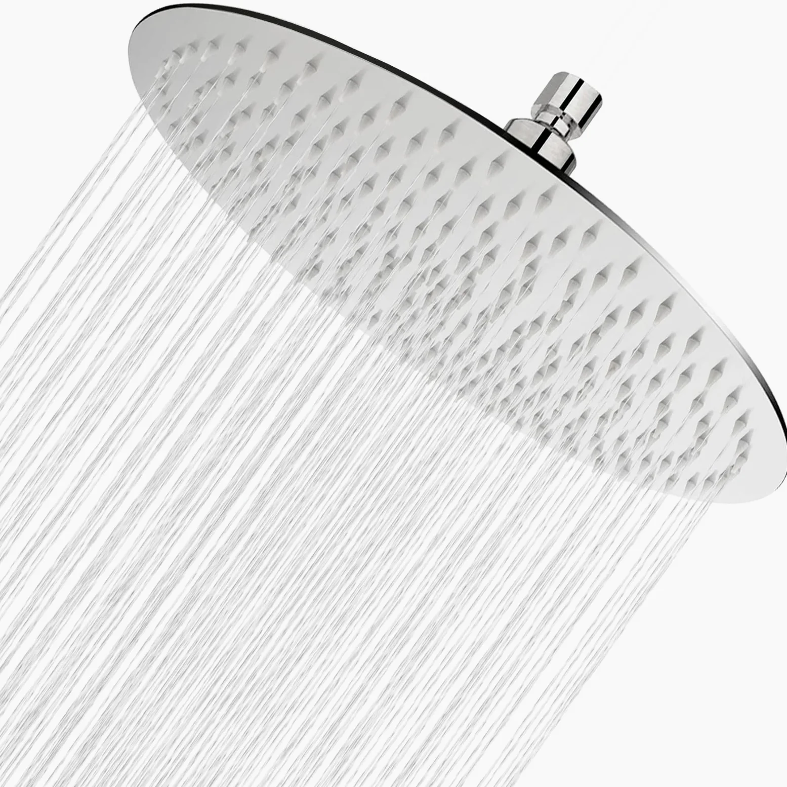 Soffione doccia a pioggia rotonda da 12 pollici in acciaio inox con ugelli anticalcare da 30 cm grande rotondo soffione a pioggia numero di ugelli: 144