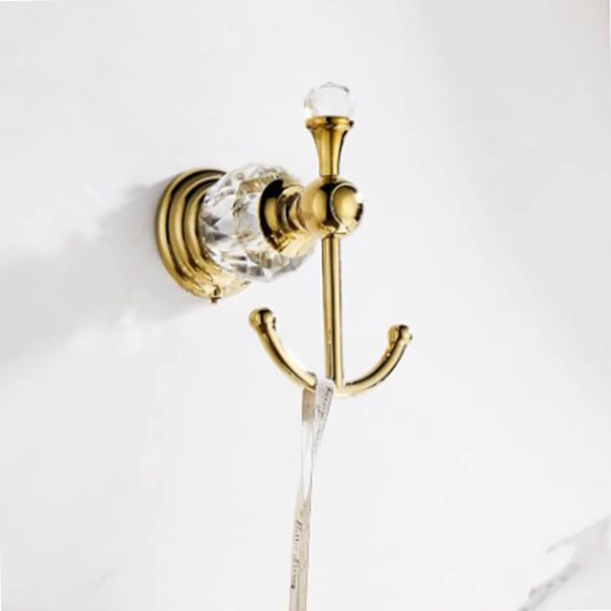 Gancio Appendiabiti Oro in Acciaio Inossidabile Superficie Liscia e Finitura Lucida per Cucina e Corridoio Moderno