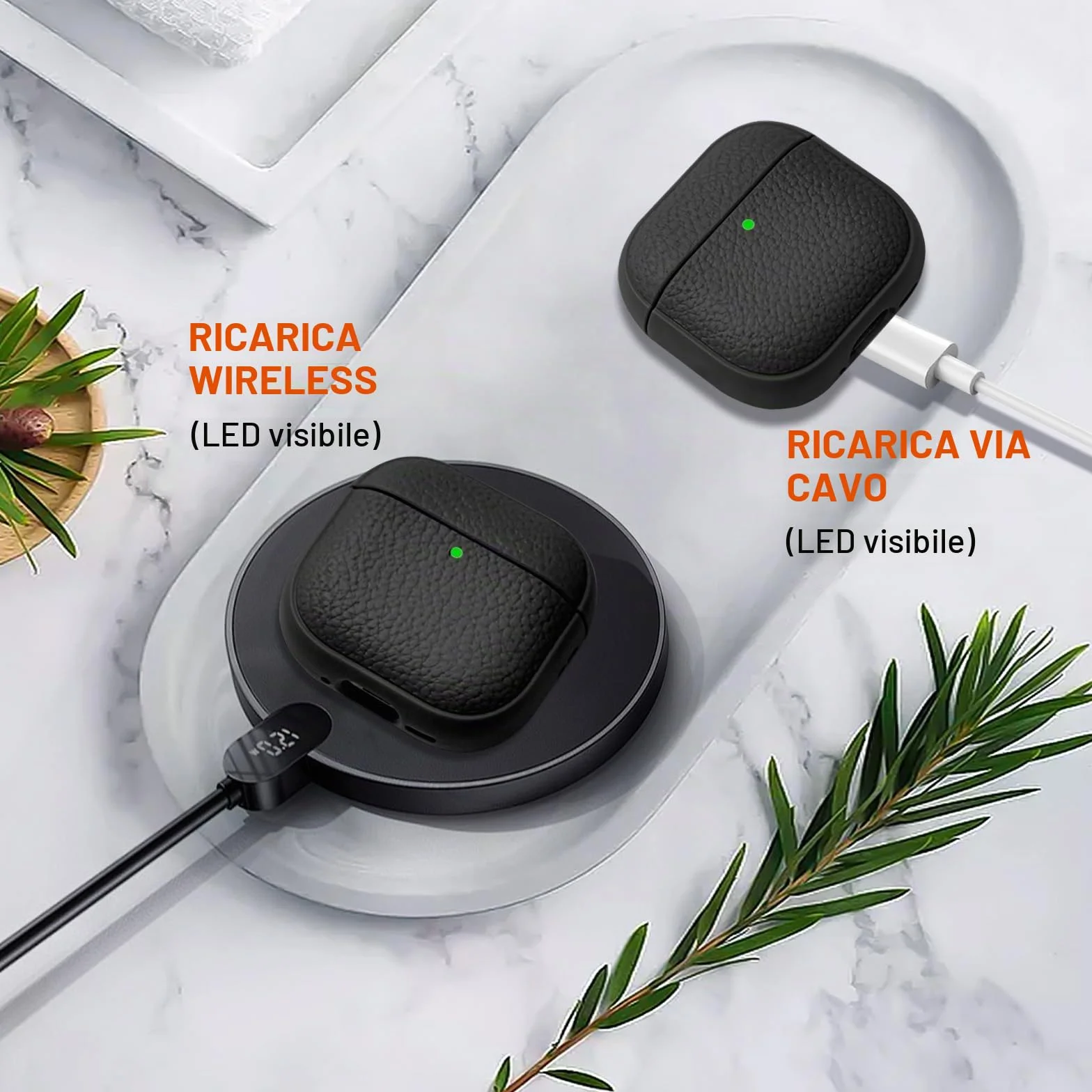 Teyomi Cover compatibile con Airpods 4, TPU Airpods 4 Cover con Cordino, Custodia Protettiva Progettazione della trama per AirPods 4 Generazione Case, Supporto ricarica wireless [Nero]
