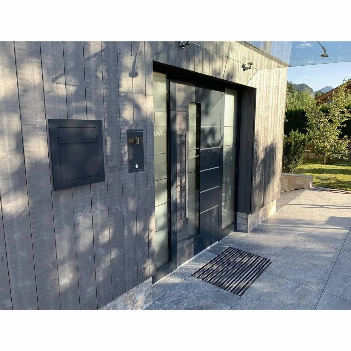 Metzler Cassetta postale da incasso antracite RAL 7016 acciaio verniciato a polvere