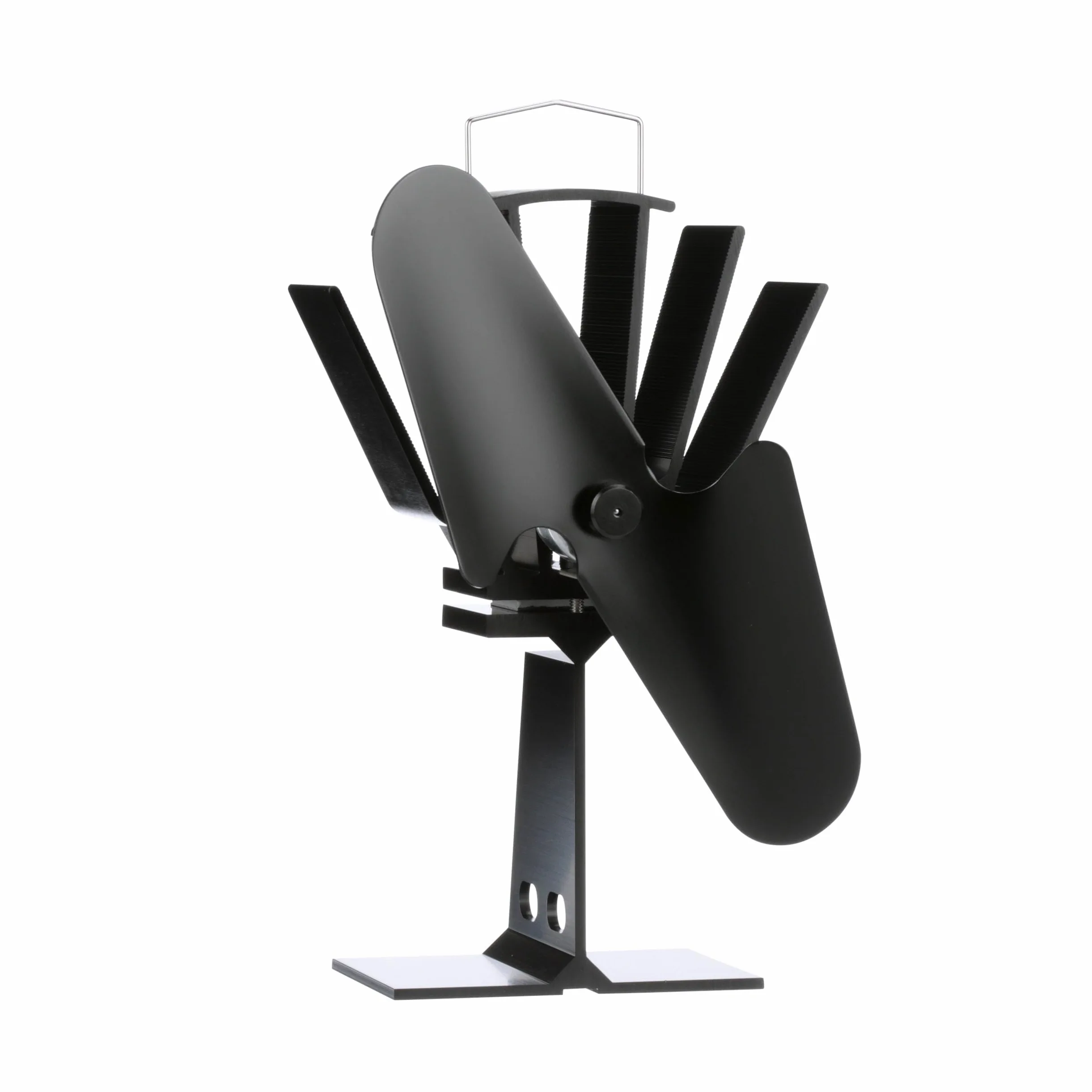 Ecofan 800CAXBX - Ventola per stufa a legna alimentata a calore, colore: nero, bilingue