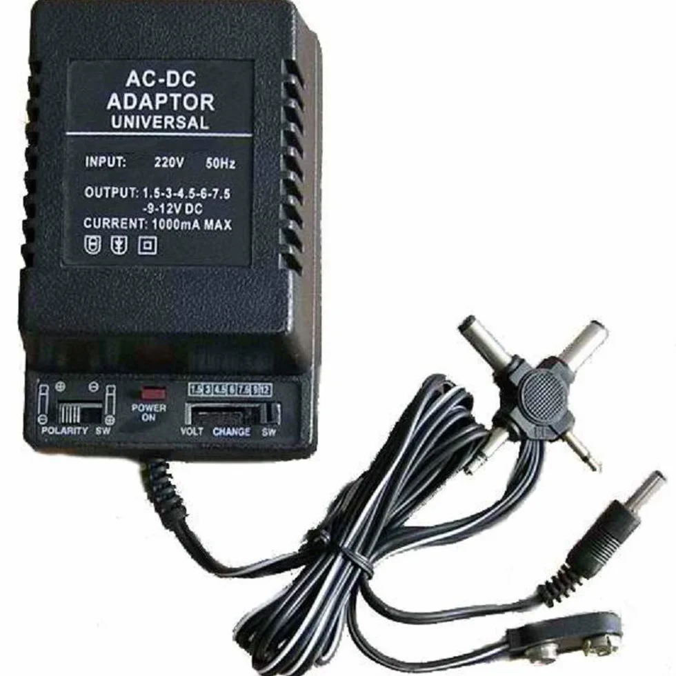 TRASFORMATORE Alimentatore Universale 1000mA da 1.5V A 12V 1000mA