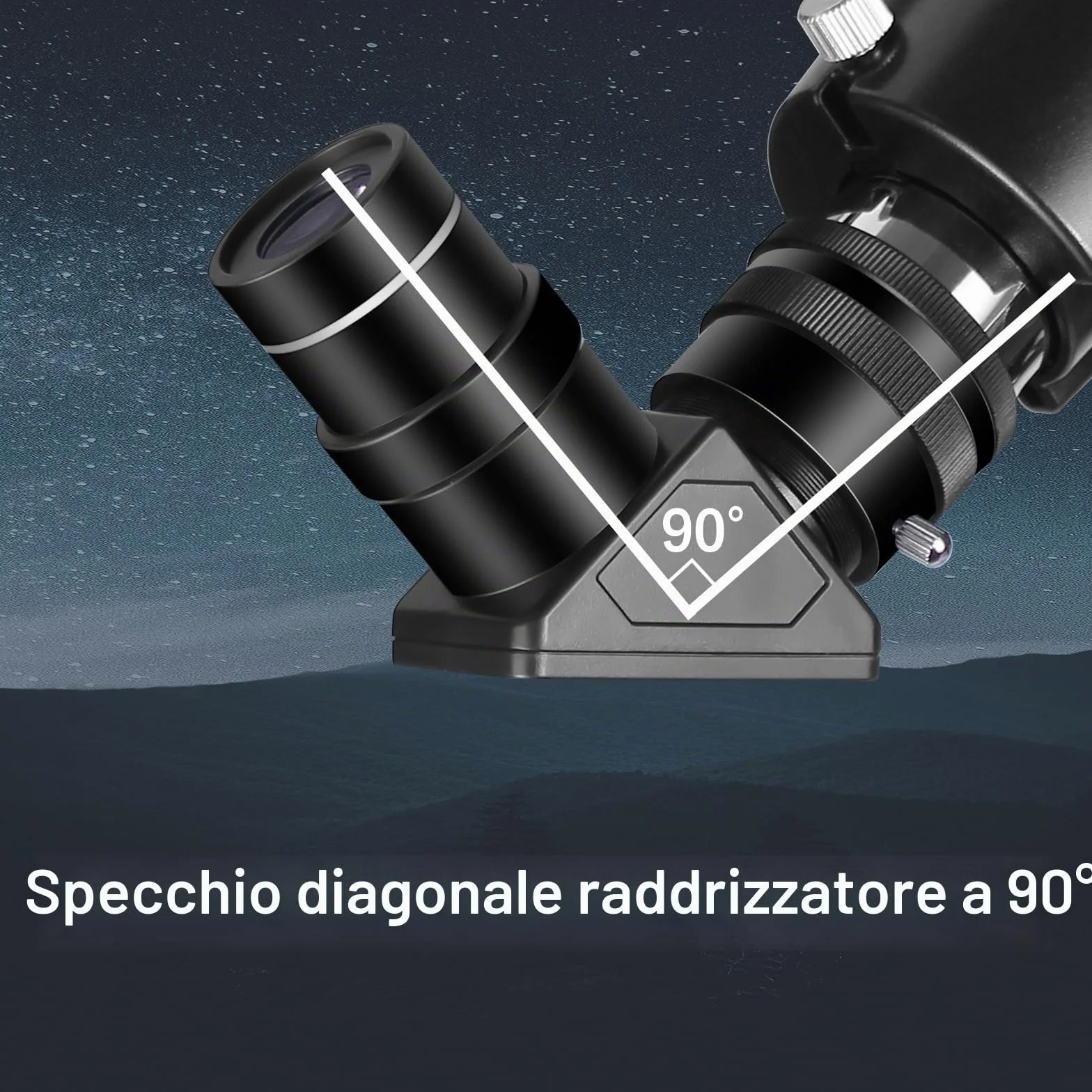 SOLOMARK Telescopi per adulti Astronomia, 80mm Apertura 900mm Refractor Telescope per bambini, principianti, telescopi da viaggio compatti e portatili con custodia