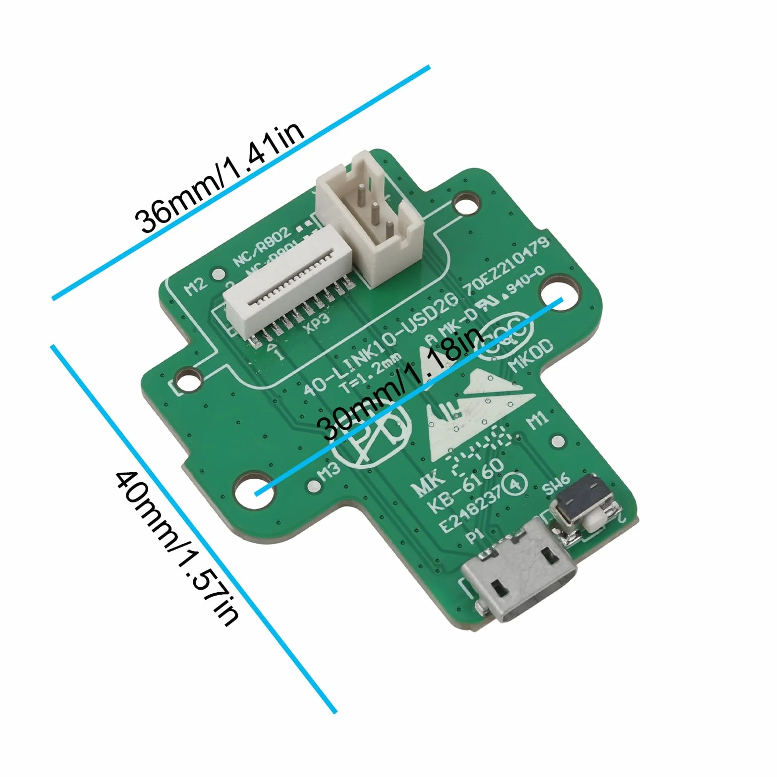 ECSiNG Modulo connettore porta di ricarica audio Bluetooth compatibile con JBL Link 10