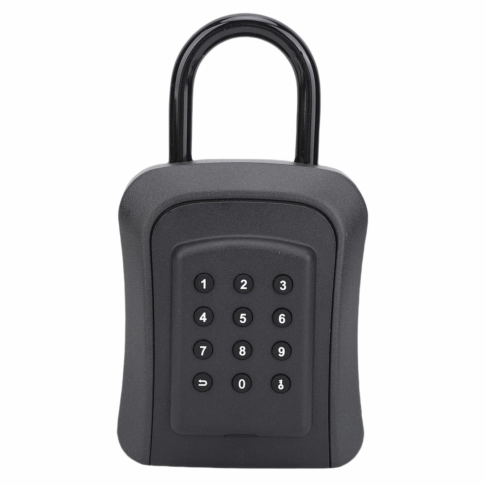 Cassetta di Sicurezza Portatile per Chiavi Intelligenti, Controllo 'app con Accesso Senza Chiave Meccanico Bluetooth, Grillo a U IP65 con Ampio Spazio di Archiviazione per Casa, Garage, Uffici