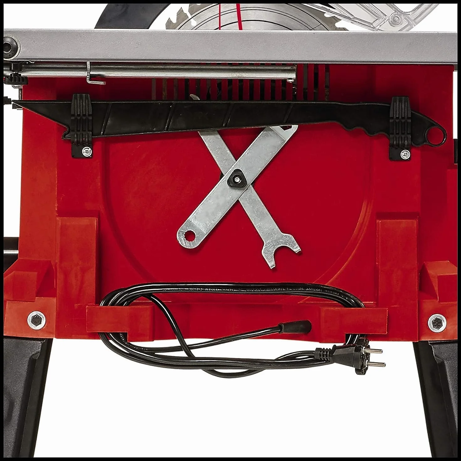 Einhell Sega circolare da banco TC-TS 2225 U (max. 2.200 W, avvio graduale, guida parallela/angolare, lama inclinabile, regolazione in altezza fino a 80 mm, prolunghe)