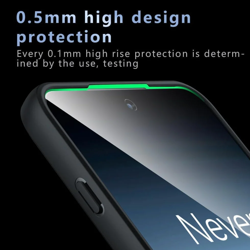 Lemxiee Cover per OnePlus Nord 5 Case con Anti-impronta & Anti-caduta Custodia in silipere flessibile + Acrilico smerigliato
