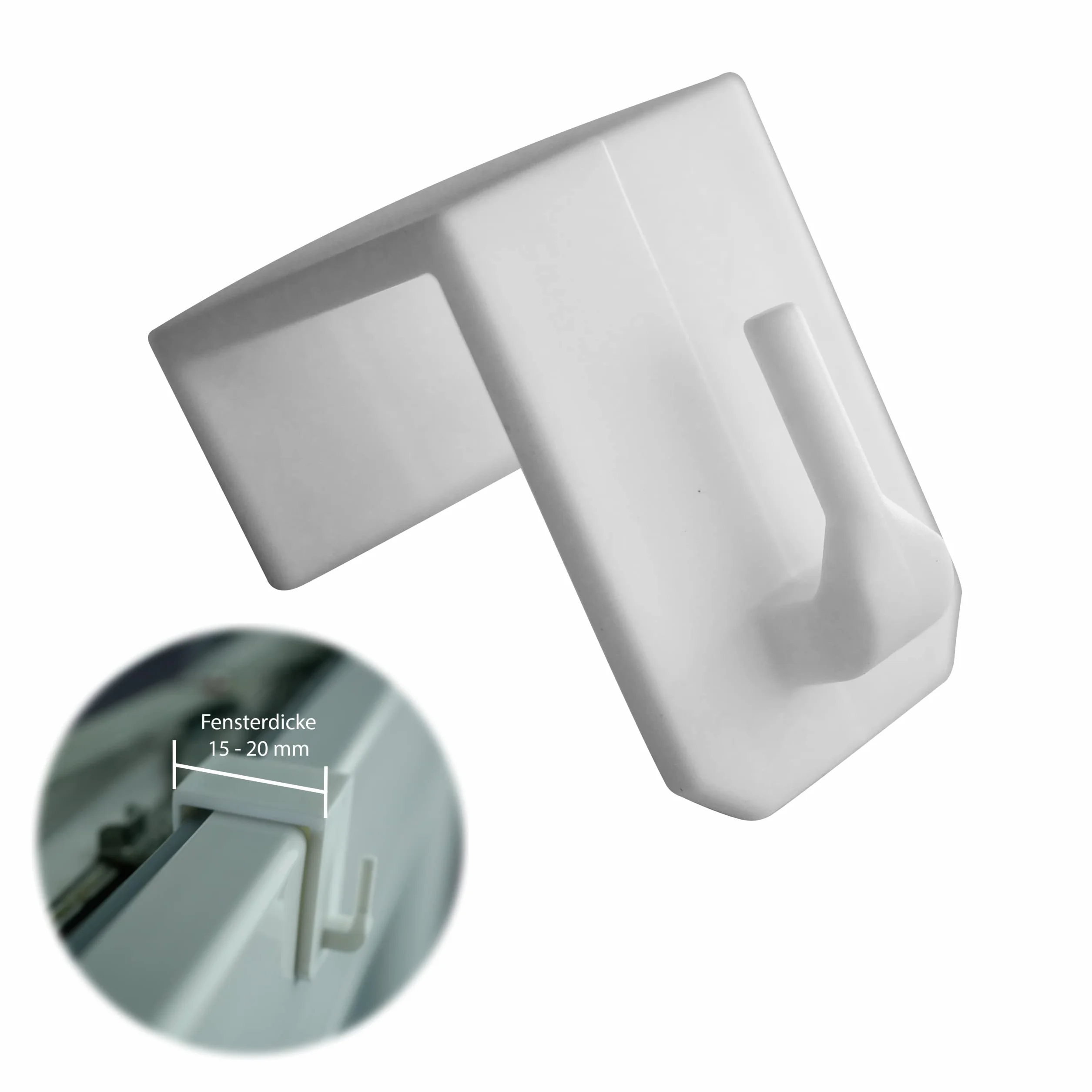 Ganci Decorativi per Finestre Bianco 10 Pezzi per Tende