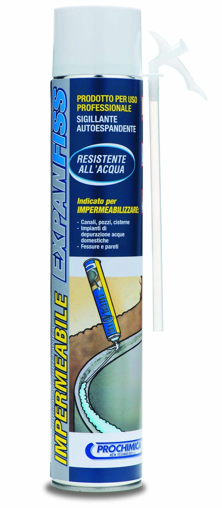 Schiuma Poliuretanica Impermeabile EXPANFISS 750 ml Manuale PUR